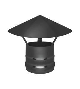 Зонт BLACK AISI 430/0,5 мм д. 115