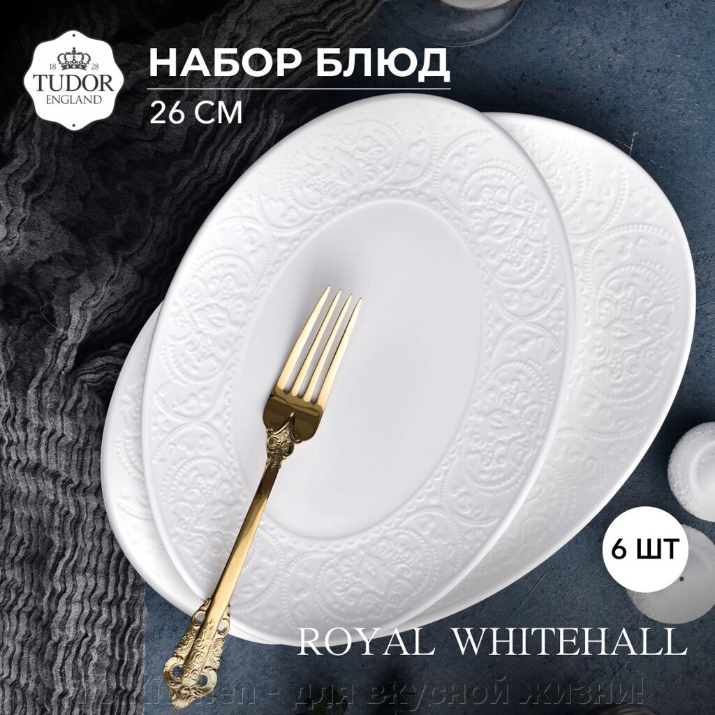 Блюдо овальное 26 см Royal Whitehall TU3159-2 (box) (набор 6 шт) / TUDOR от компании TS Kitchen - для вкусной жизни! - фото 1