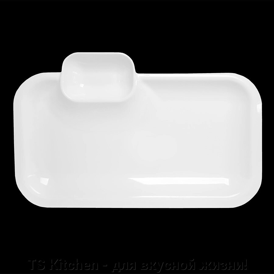 Блюдо прямоугольная 36 см  Royal White TU2241 / TUDOR от компании TS Kitchen - для вкусной жизни! - фото 1