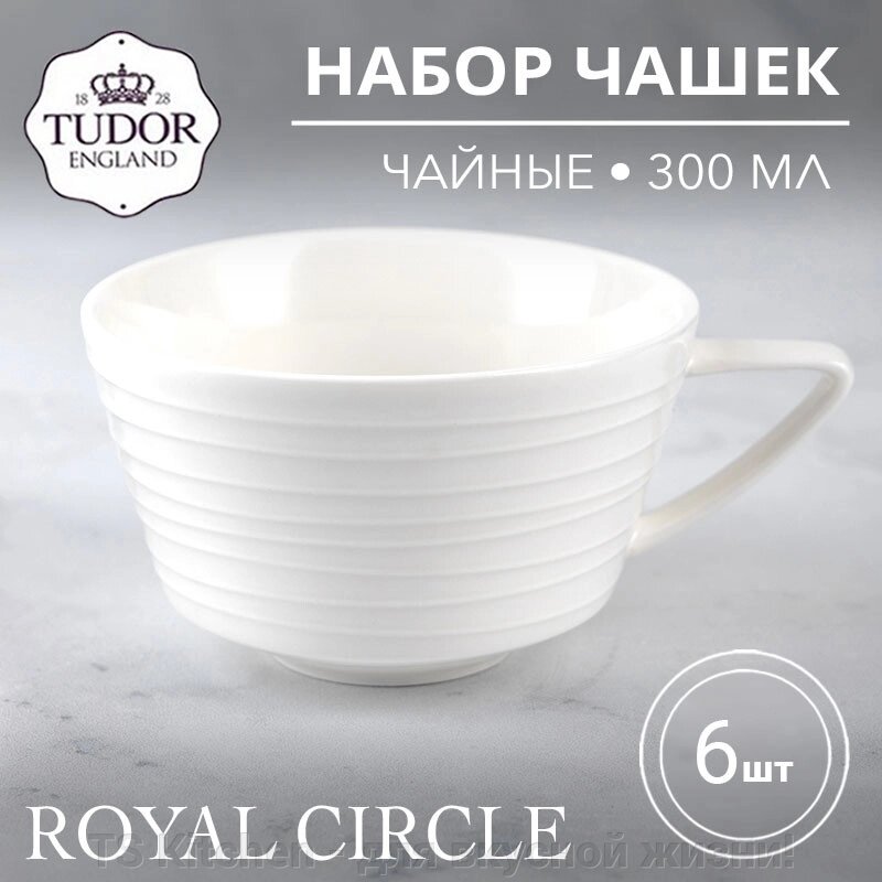 Чашка чайная 300 мл Royal Circle TU2109 (набор 6шт) TUDOR от компании TS Kitchen - для вкусной жизни! - фото 1