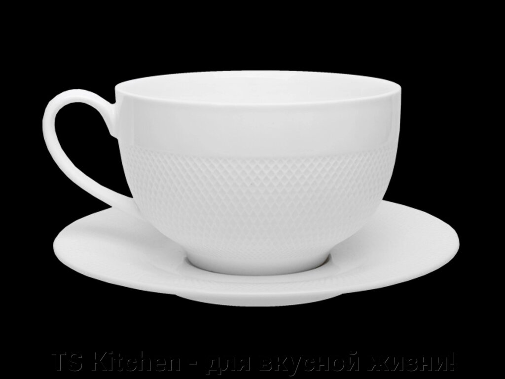 Чайная пара (чашка + блюдце) 230 мл  Royal Sutton TUC1062-4 / TUDOR от компании TS Kitchen - для вкусной жизни! - фото 1