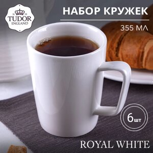 Кружка 355 мл Royal White TU0109 (набор 6шт) TUDOR в Алматы от компании TS Kitchen - для вкусной жизни!