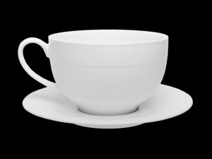 Чайная пара (чашка+блюдце) 350мл Royal Sutton TU2755 / TUDOR