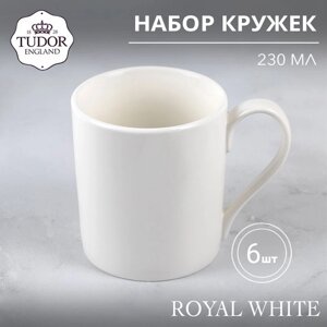 Кружка 230 мл Royal White TU0472 (набор 6шт) TUDOR в Алматы от компании TS Kitchen - для вкусной жизни!