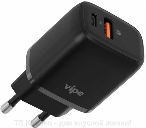 Сетевое зарядное устройство 20W, PD+QC, черный VPTST20WBLK /Vipe - отзывы