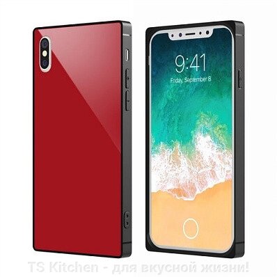 Чехол Vipe VPIPXGLASSRED (для Apple iPhone X, Glass, красный) - интернет магазин