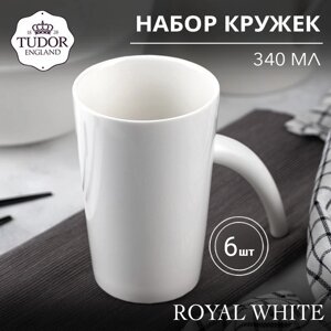 Кружка 340 мл Royal White TU0657 (набор 6шт) TUDOR в Алматы от компании TS Kitchen - для вкусной жизни!