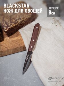 Нож для овощей genio "BlackStar" BLS-05/APOLLO в Алматы от компании TS Kitchen - для вкусной жизни!