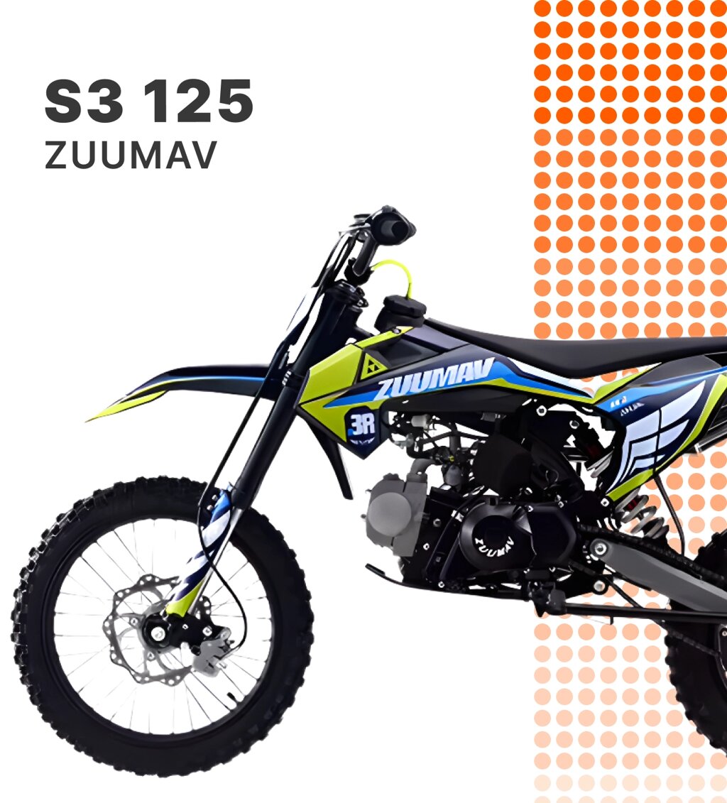 МОТОЦИКЛ ZUUMAV S3 125 ENDURO (БЕЗ ПТС) от компании Wild Riders - фото 1