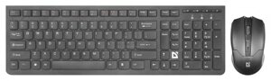 Комплект беспроводной клавиатура+мышь Defender Columbia C-775 RU, черный, мультимедиа