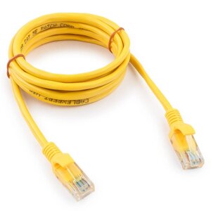 Патч-корд UTP Cablexpert, кат. 5e, 2м, жёлтый