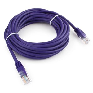 Патч-корд UTP Cablexpert PP12-5M/V кат. 5e, 5м, литой, многожильный (фиолетовый)