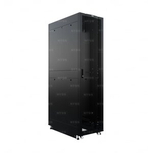19" Напольный серверный шкаф NTSS ПРОЦОД PC 42U 600х1070 мм, передняя дверь перфорация, задняя дверь распашная двойная