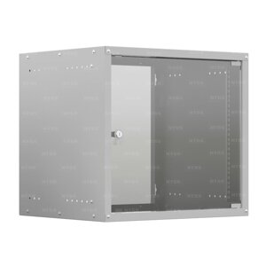 19 Настенный телекоммуникационный шкаф NTSS LIME 18U 550450900 мм, стеклянная дверь, боковые стенки не съемные,