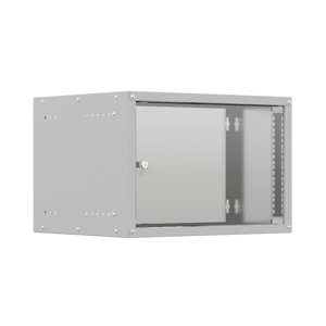 19 Настенный телекоммуникационный шкаф NTSS LIME 6U 550350370 мм, стеклянная дверь, боковые стенки не съемные,
