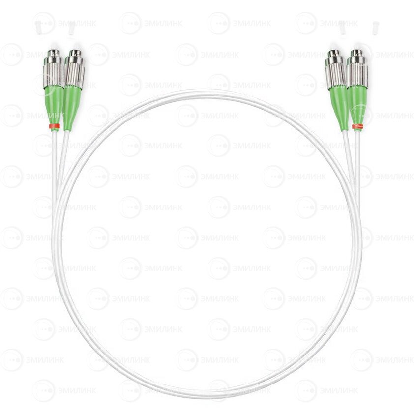 Армированный шнур оптический dpc FC/APC-FC/APC 9/125 3.0мм 10м LSZH (патч-корд) от компании ТОО Alfaopt KZ - фото 1