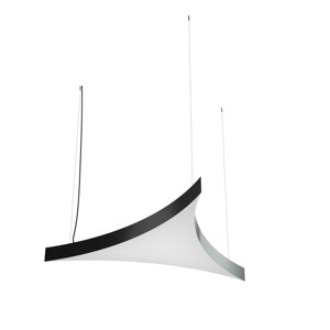 Дизайнерский светодиодный светильник Geniled Art Trigon Arc In 900x900x900 h80 70Вт 4000К 90Ra Черный