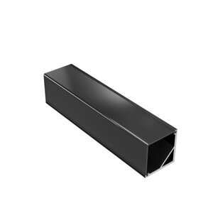 Комплект профиля Geniled для светодиодной ленты угловой 16x16x1000 М20 Черный с заглушками и L-образным черным