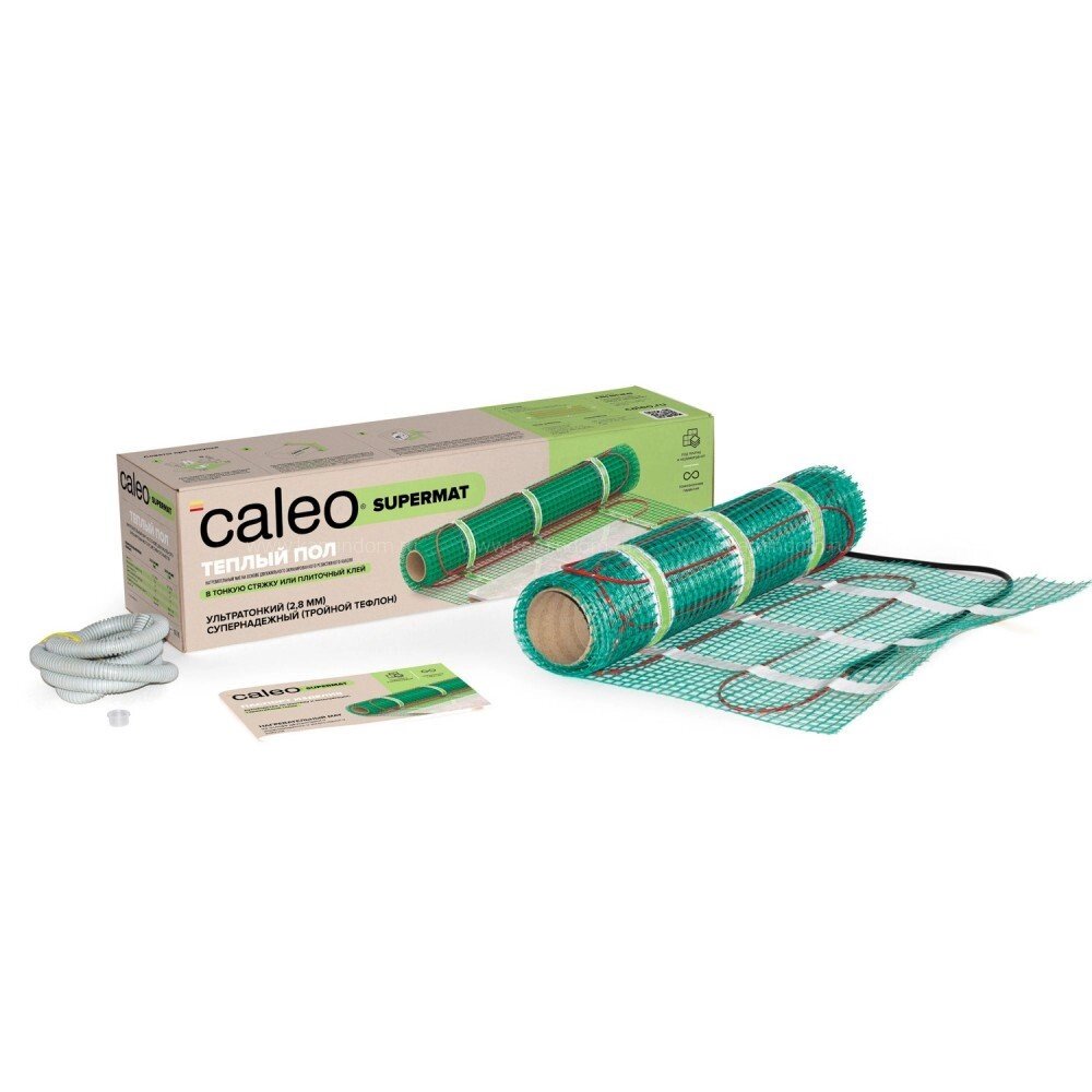 Мат нагревательный CALEO SUPERMAT 200 Вт/м2; 0,7 м2 от компании ТОО Alfaopt KZ - фото 1