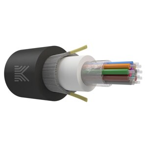 Оптический кабель Дроп-круглый 12 волокон 1 кН SM 9/125 G. 657. A1 с центральной трубкой упрочняющей силовой элемент