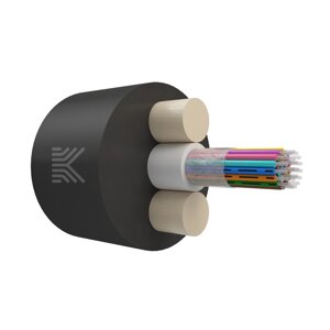 Оптический кабель Дроп-круглый 24 волокна 5 кН SM 9/125 G. 657. A1 полиэтилен с центральной трубкой усилен