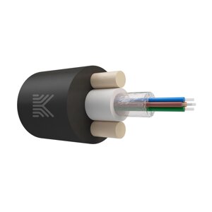Оптический кабель Дроп-круглый 4 волокна 1.2 кН SM 9/125 G. 657. A1 полиэтилен с центральной трубкой усилен