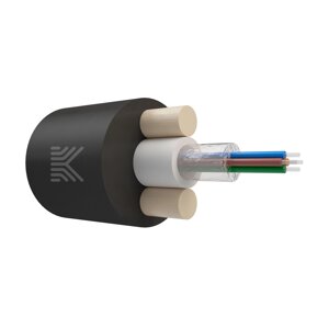 Оптический кабель Дроп-круглый 4 волокна 1.5 кН SM 9/125 G. 657. A1 полиэтилен с центральной трубкой усилен