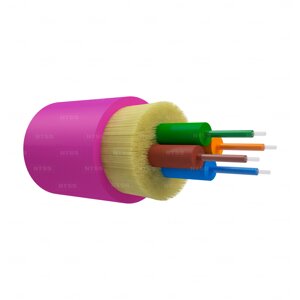 Оптический кабель распределительный, OM4, 50/125, 4 волокна, LSZH, манджента