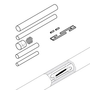 Ремкомплект для сращивания греющего кабеля S-69