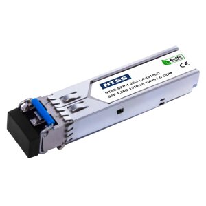 Двухволоконный модуль NTSS SFP, 1,25 Гбит/с, разъём duplex LC, рабочая длина волны 1310 нм, SM, дальность до 10 км, ОБ