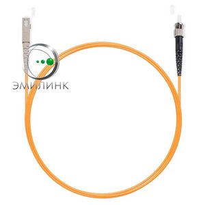 Шнур оптический spc SC/UPC-ST/UPC 50/125 3.0мм 5м LSZH (патч-корд)