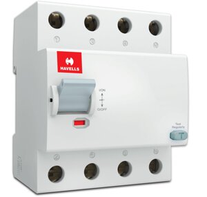 Устройство защитного отключения 3P+N, In=25А, In=100 мА, Тип АС, 4М, Havells