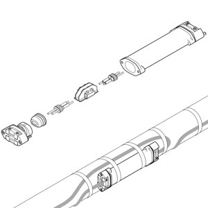 Ремкомплект для сращивания греющего кабеля S-150