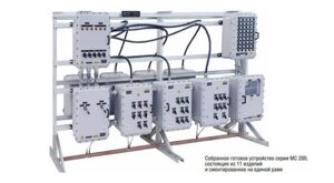 Готовые взрывозащищенные модульные устройства управления на стойке