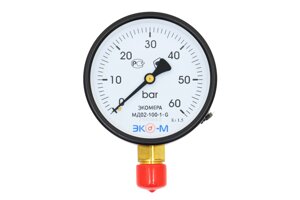 Манометр ЭКОМЕРА МД02-100мм 0..60 бар G1/2