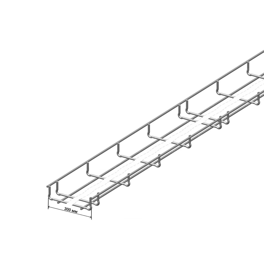 Проволочный лоток NTSS 35х300х3000 от компании ТОО Alfaopt KZ - фото 1