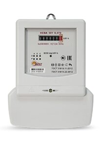 Счетчик электроэнергии НЕВА 301 0,5TO 230V/1(7,5)А