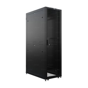 Шкаф напольный серверный NTSS ПРОЦОД DS 42U 600х1070мм, двойные боковые стенки, панель потолка с щеточными вводами,