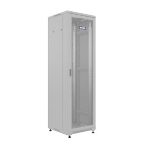 Шкаф напольный универсальный серверный NTSS R 18U 600х600мм, 4 профиля 19, двери перфорированная и сплошная металл,