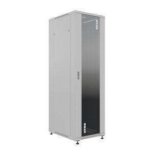 Шкаф напольный универсальный серверный NTSS R 18U 600х800мм, 4 профиля 19, двери стекло и сплошная металл, боковые