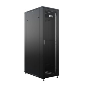 Шкаф напольный универсальный серверный NTSS R 22U 600х1000мм, 4 профиля 19, двери перфорированная и сплошная металл,
