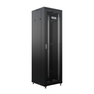 Шкаф напольный универсальный серверный NTSS R 22U 600х600мм, 4 профиля 19, двери перфорированная и перфорированная,