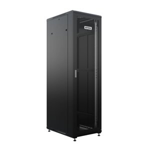 Шкаф напольный универсальный серверный NTSS R 22U 600х800мм, 4 профиля 19, двери перфорированная и перфорированная,