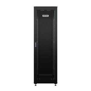 Шкаф напольный универсальный серверный NTSS R 22U 600х800мм, 4 профиля 19, двери перфорированная и сплошная металл,