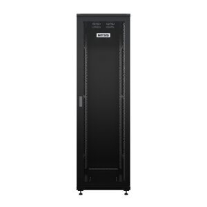 Шкаф напольный универсальный серверный NTSS R 42U 600х1000мм, 4 профиля 19, двери перфорированная и сплошная металл,
