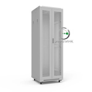 Шкаф напольный универсальный серверный NTSS R 42U 800х1000мм, 4 профиля 19, двери перфорированная и перфорированная