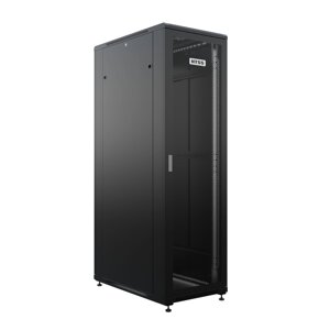 Шкаф напольный универсальный серверный NTSS R 42U 800х1000мм, 4 профиля 19, двери перфорированная и перфорированная,