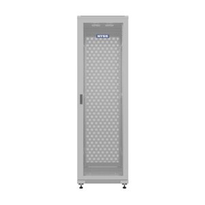Шкаф напольный универсальный серверный NTSS R 42U 800х800мм, 4 профиля 19, двери перфорированная и перфорированная,