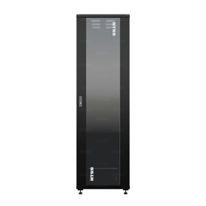 Шкаф напольный универсальный серверный NTSS R 47U 800х800мм, 4 профиля 19, двери стекло и сплошная металл, боковые