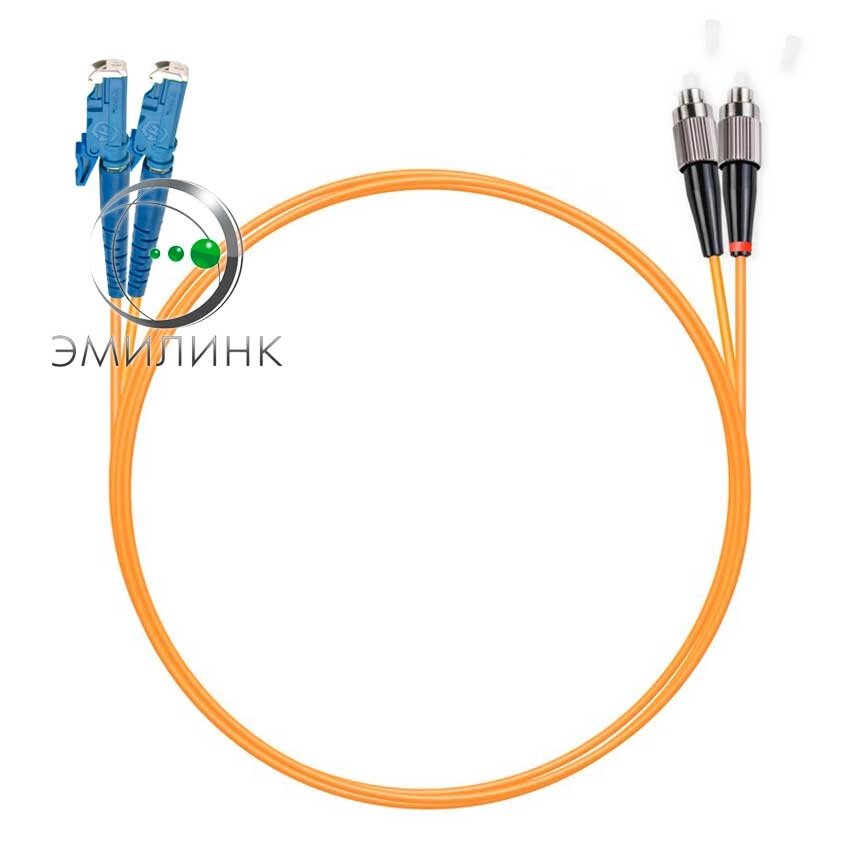 Шнур оптический dpc E2000/UPC-FC/UPC 50/125 3.0мм 5м LSZH (патч-корд) от компании ТОО Alfaopt KZ - фото 1